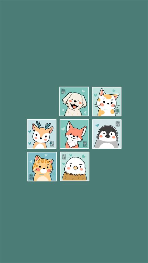 Insi on Twitter: "EN- moji Collage Wallpaper 📸 (old emoji) 🦮🐱🦌🦊🐧🐆🦅 # ...