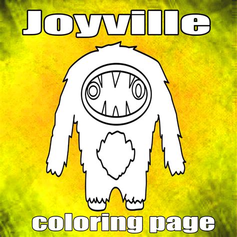 joyville Coloring Pages , Printable Coloring Sheet Instant D | Inspire Uplift