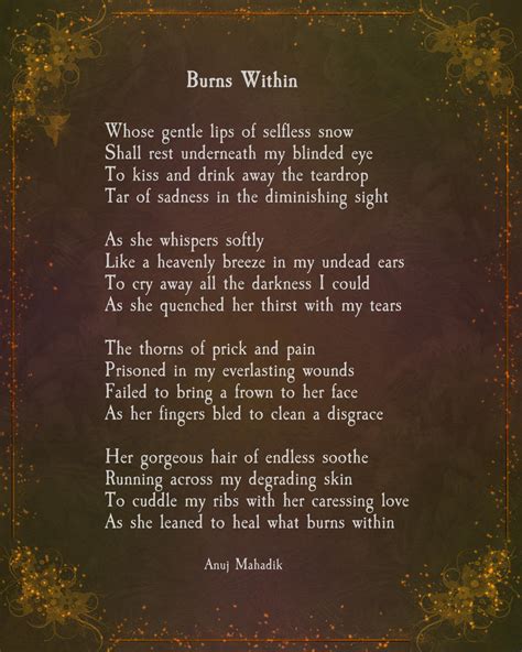 Burns Within | Goth Poem by AnujKorrupted on DeviantArt