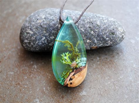 Moss Necklace, Beading Ideas, Sea Green, Drop Pendant, Aqua Blue, Tutorials, Miniatures, Drop ...