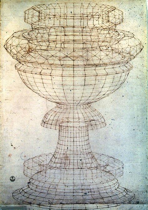 Paolo Uccello (1397-1475) Perspective Study of a Chalice circa. 1450 ...