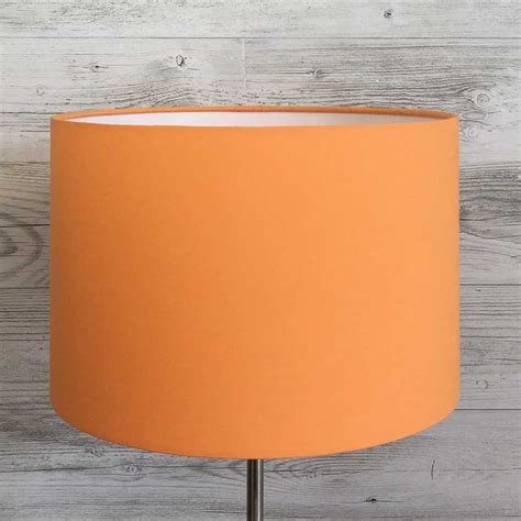Orange Drum Table Lampshade | Handmade in the UK - Imperial Lighting