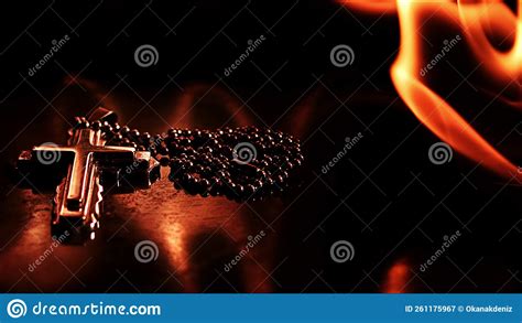 Christian Symbol Cross on Fire Stock Image - Image of heat, faith ...