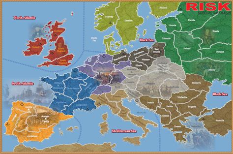 Risk (Game) - Wikipedia - Risk Board Game Printable Map | Free ...