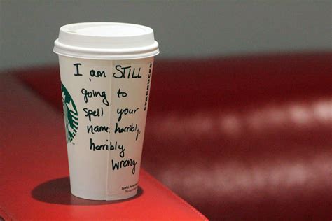 Misspelled names on Starbucks coffee cups - 23 spelling mistakes by ...