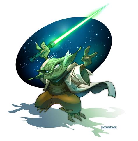 maba-product: Fan art "Yoda" full vecto