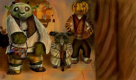 Halloween Po, Tigress and Shifu. by bk-kam on DeviantArt