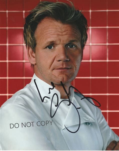 Gordon Ramsay Hell's Kitchen Master Chef 8 X10 20x25 Cm Autographed ...