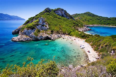 Agios Stefanos Beach Corfu / Agios Stefanos, Corfu, Greece Stock Photo: 48274651 - Alamy