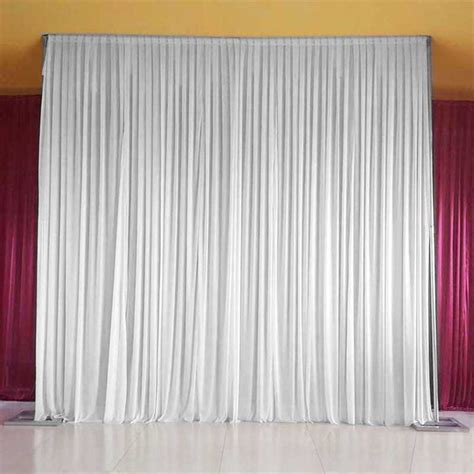 White Pleated Curtain Wedding Photo Backdrop Decor - Lofaris