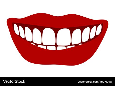 Smiling lips Royalty Free Vector Image - VectorStock