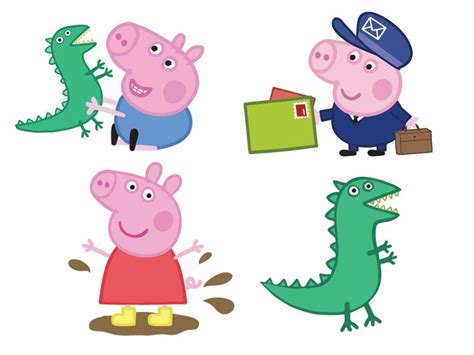 12 Peppa Pig SVG Peppa Pig Family Clipart Files in SVG PNG | Etsy