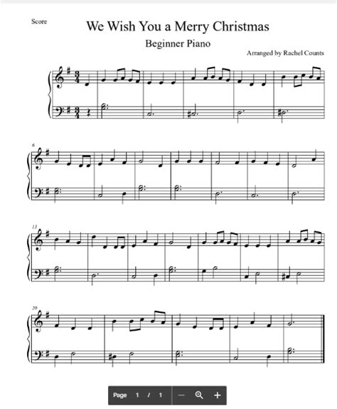 We Wish You a Merry christmas Sheet Music (FREE PDF)