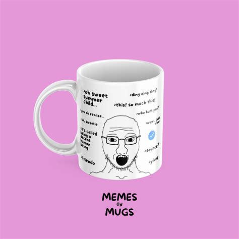 Soyjak Quotes Coffee Mug Funny Wojak Meme Gift - Etsy