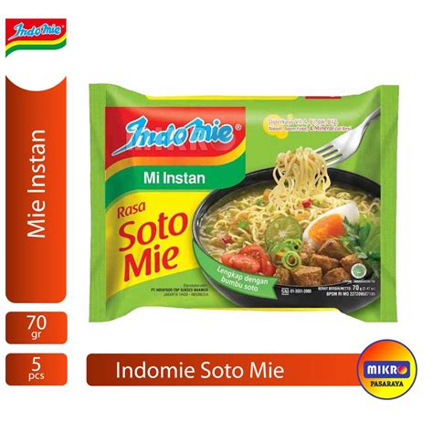 Indomie Soto Mie Instan Mi kuah [70 gr x 5 pcs] | Lazada Indonesia