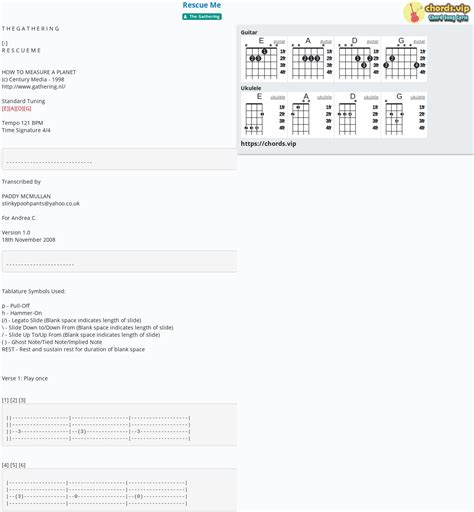 Chord: Rescue Me - tab, song lyric, sheet, guitar, ukulele | chords.vip