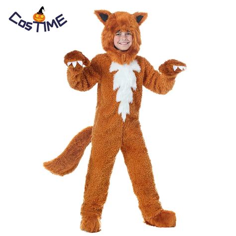 Kids Fox Costume Cute Animal Onesies What the Fox Say Fancy Dress ...