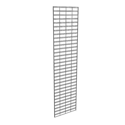 72 in. H x 24 in. W Black Metal Slat Grid Wall Panel Set (3-Pack) - CARDWELLELECTRIC