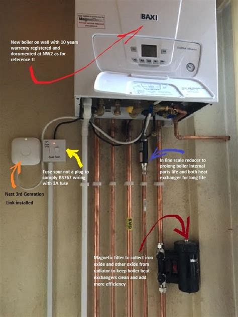 Old Free standing Boiler to Combi Boiler with Nest new wiring with total compliance