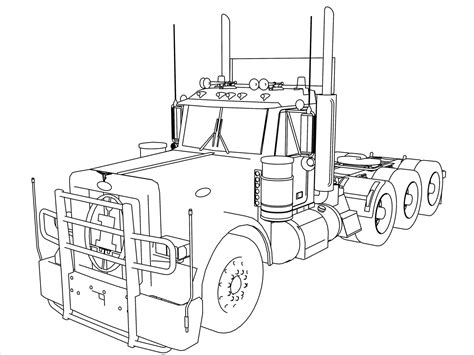 Truck And Trailer Coloring Pages at GetColorings.com | Free printable ...