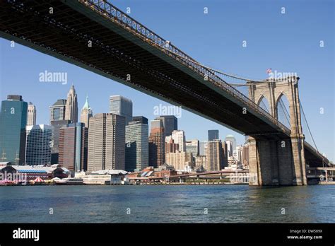 New York City skyline and Harbor, boats Stock Photo - Alamy