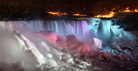 Winter Festival of Lights at Niagara Falls | And the Seasons, they go round and round ...