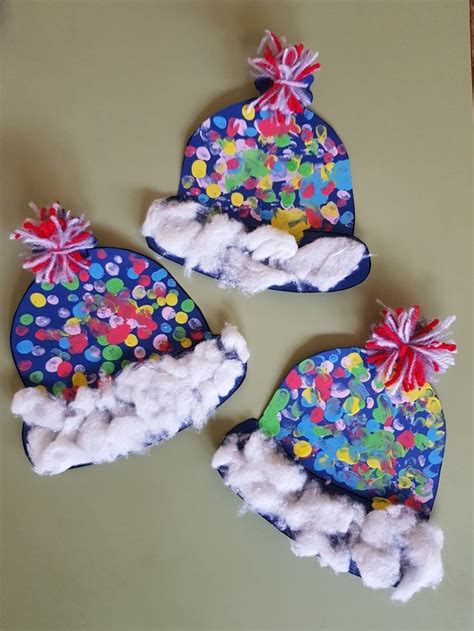 Winter hat craft for kids. Image only. | Winter hat craft, Winter crafts preschool, Preschool crafts