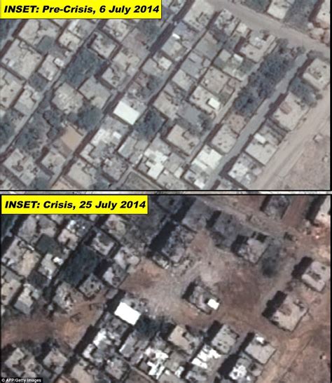 Satellite images of Gaza reveal extent of Israel's bombardment | Daily ...