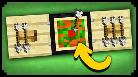 Minecraft: How to make a Dartboard - YouTube