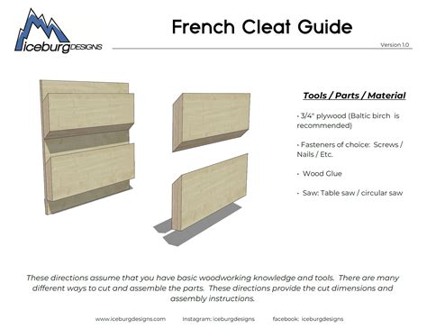 French Cleat Wall Plans - Etsy