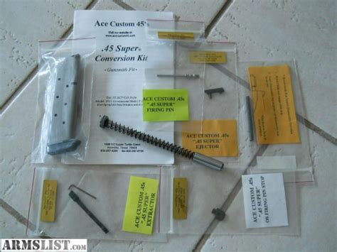 ARMSLIST - For Sale: Ace Custom .45 Super Conversion Kit