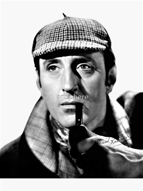 "Sherlock Holmes, Basil Rathbone, 1940s Portrait Photo with Signature ...