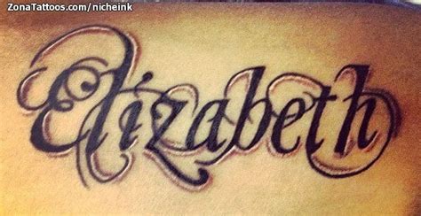 Tattoo of Elizabeth, Names, Letters