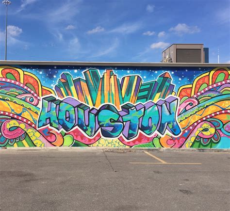 Downtown Houston mural wall. #graffiti | Graffiti murals, Houston ...