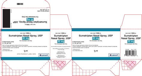 Sumatriptan Nasal Spray - FDA prescribing information, side effects and ...