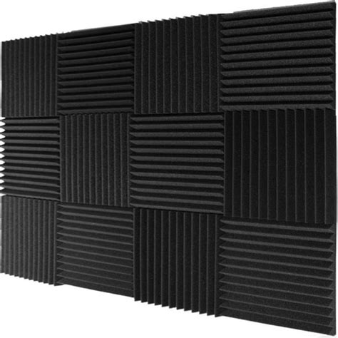 12Pack Acoustic Foam Panels Soundproof Studio Soundproofing Wall Tiles ...