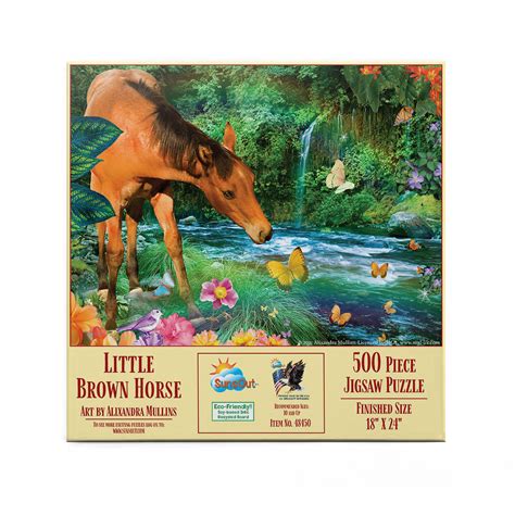 Little Brown Horse, 500 Pieces, SunsOut | Puzzle Warehouse