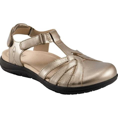 EARTH ORIGINS - Women's Earth Origins Sierra Slingback Closed Toe Sandal Platinum Pearlized Eco ...