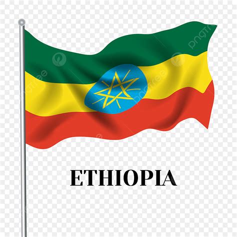 Ethiopia Clipart Transparent Background, Hand Drawn Cartoon Ethiopia Flag, Ethiopia, Ethiopia ...