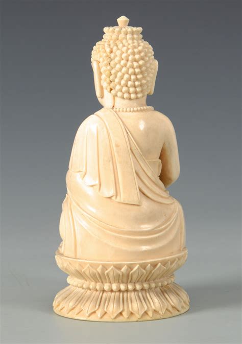 Lot 24: Antique Ivory Buddha