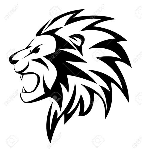 Lion Face Outline Drawing at GetDrawings | Free download