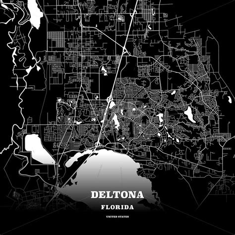 Deltona, Florida, USA map | Map poster, Poster template, Usa map