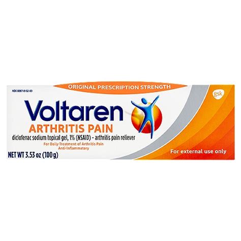 Voltaren Arthritis Pain Diclofenac Sodium Topical Gel, 3.53 oz