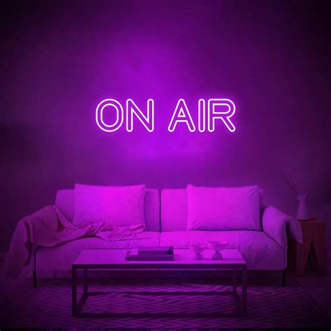 On Air Led Neon Sign on Air Neon Light Home Decor Custom Made - Etsy