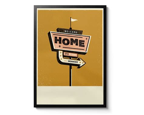 Welcome Home, Art Print, A2 - Etsy