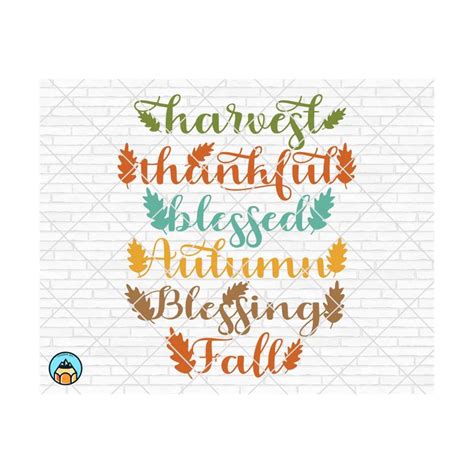 Fall Word Art svg, Autumn svg, Fall svg, Thankful svg, Hallo - Inspire ...