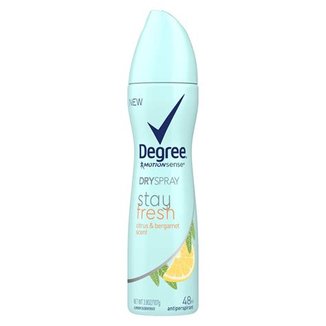 Degree Women Stay Fresh Citrus & Bergamot Antiperspirant Deodorant Dry Spray, 3.8 oz - Walmart ...