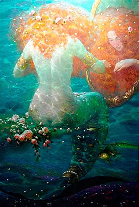 Pin by Beniamino on Victor Nizovtsev | Mermaid art, Mermaid painting, Fantasy mermaids