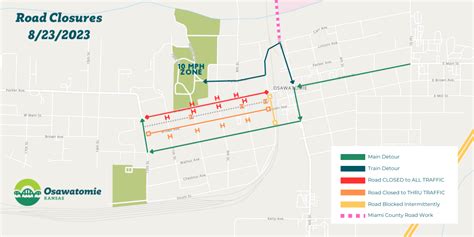 Current Road Closures and Notices | Osawatomie, KS