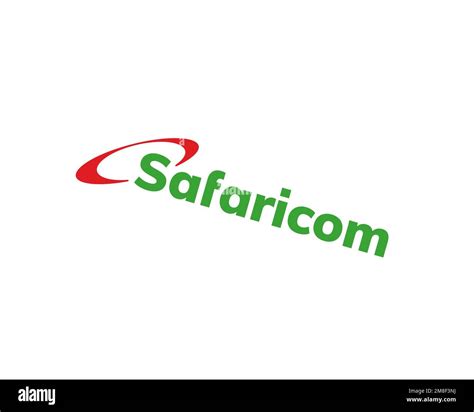 Safaricom, rotated logo, white background B Stock Photo - Alamy